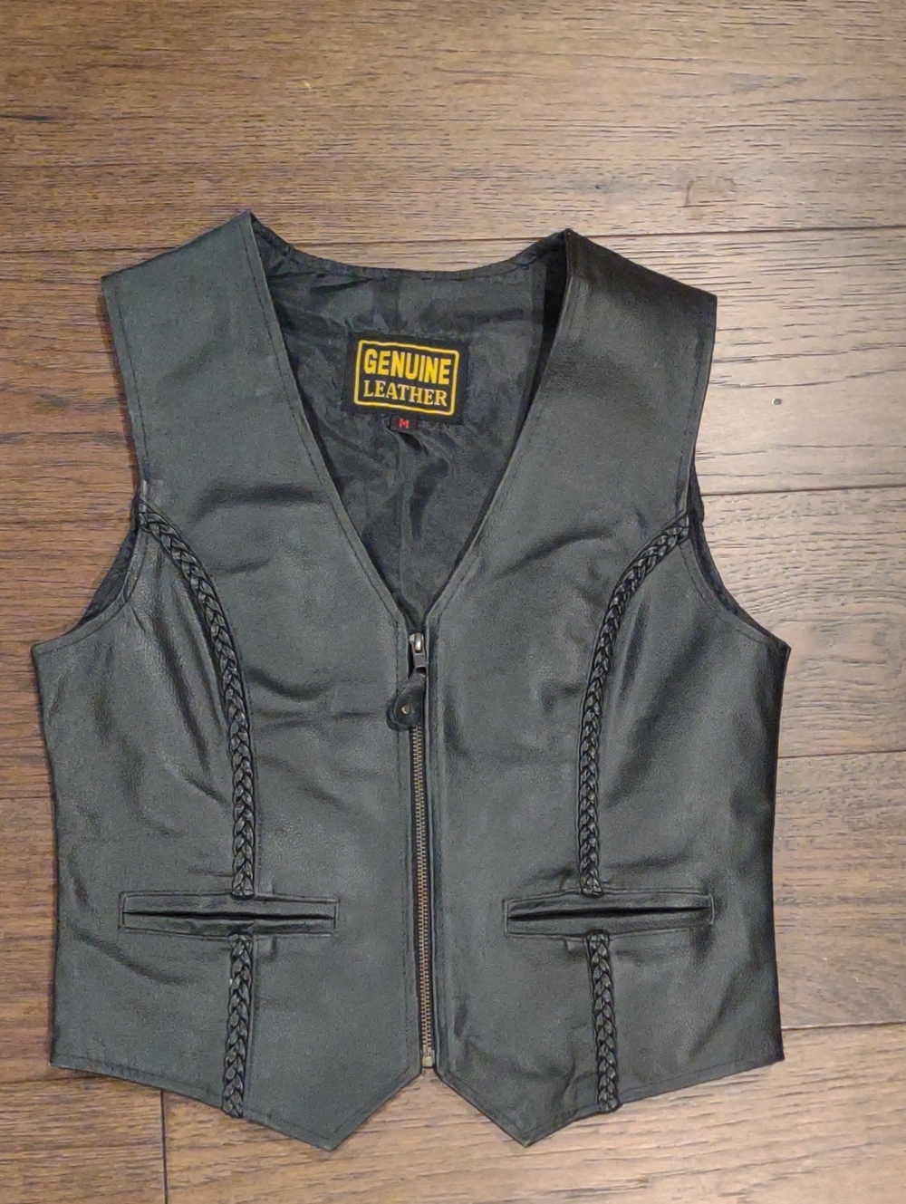 Black Women's Zip Front Vest